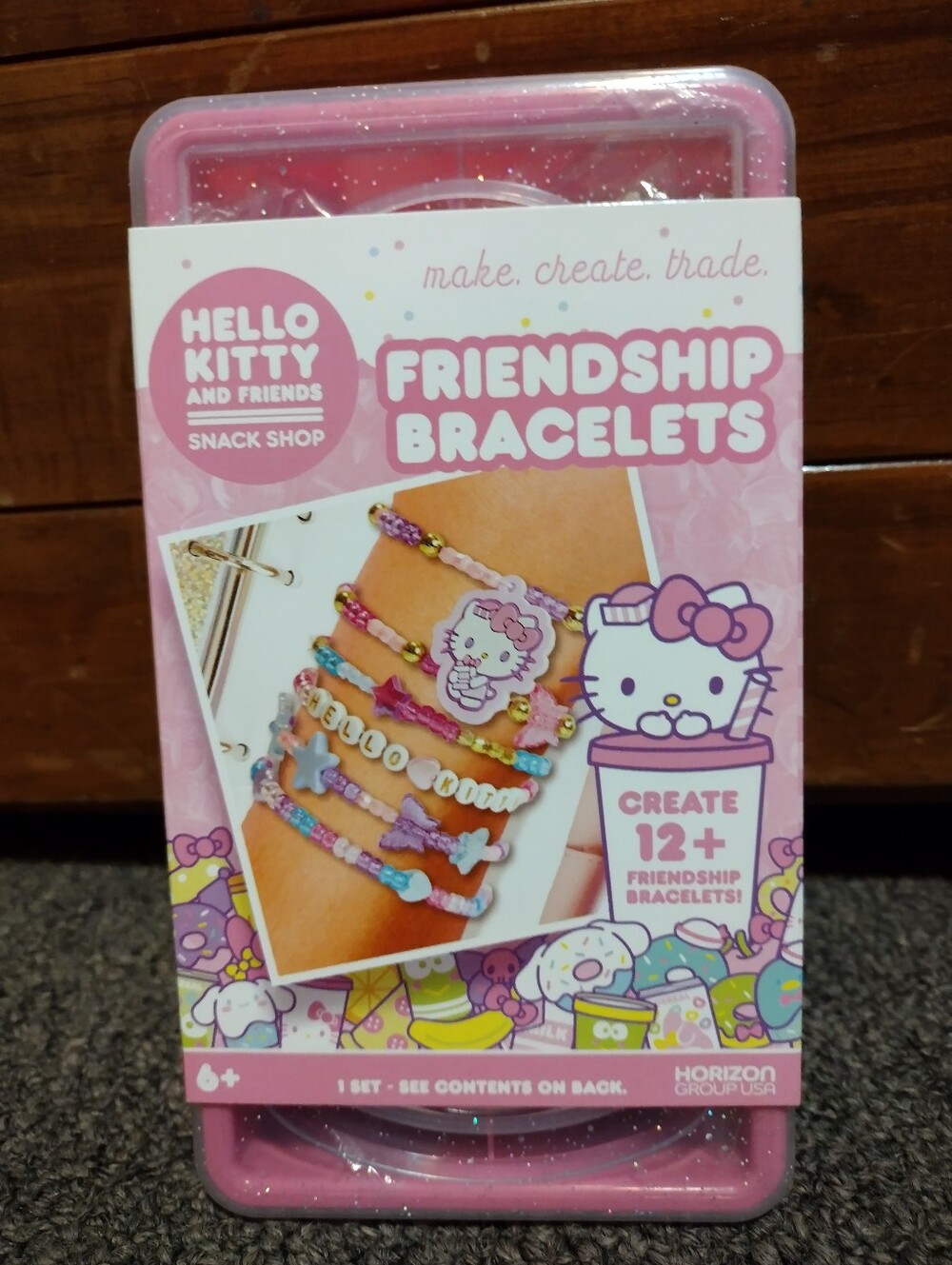 Hello Kitty Pink and Purple Friendship Bracelet Craft Kit